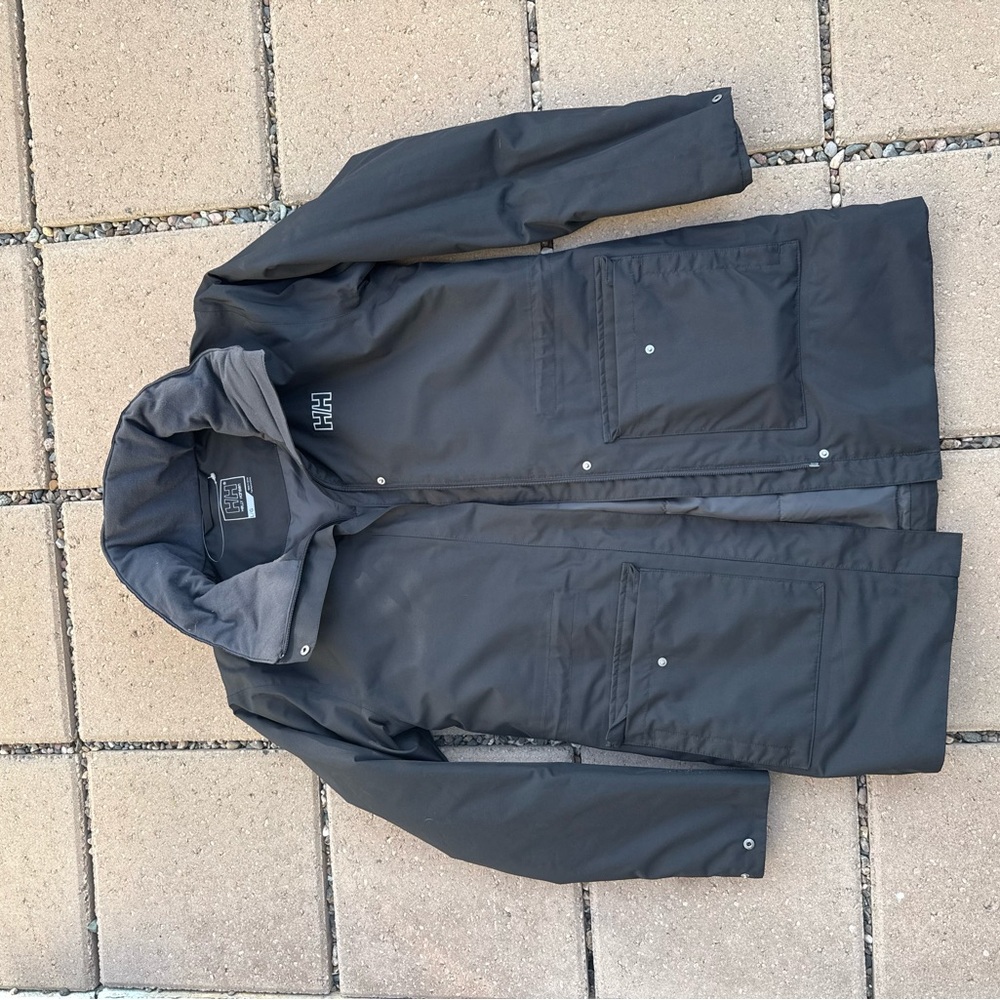 Helly Hansen Women’s Black Raincoat W/ Fleece Lining